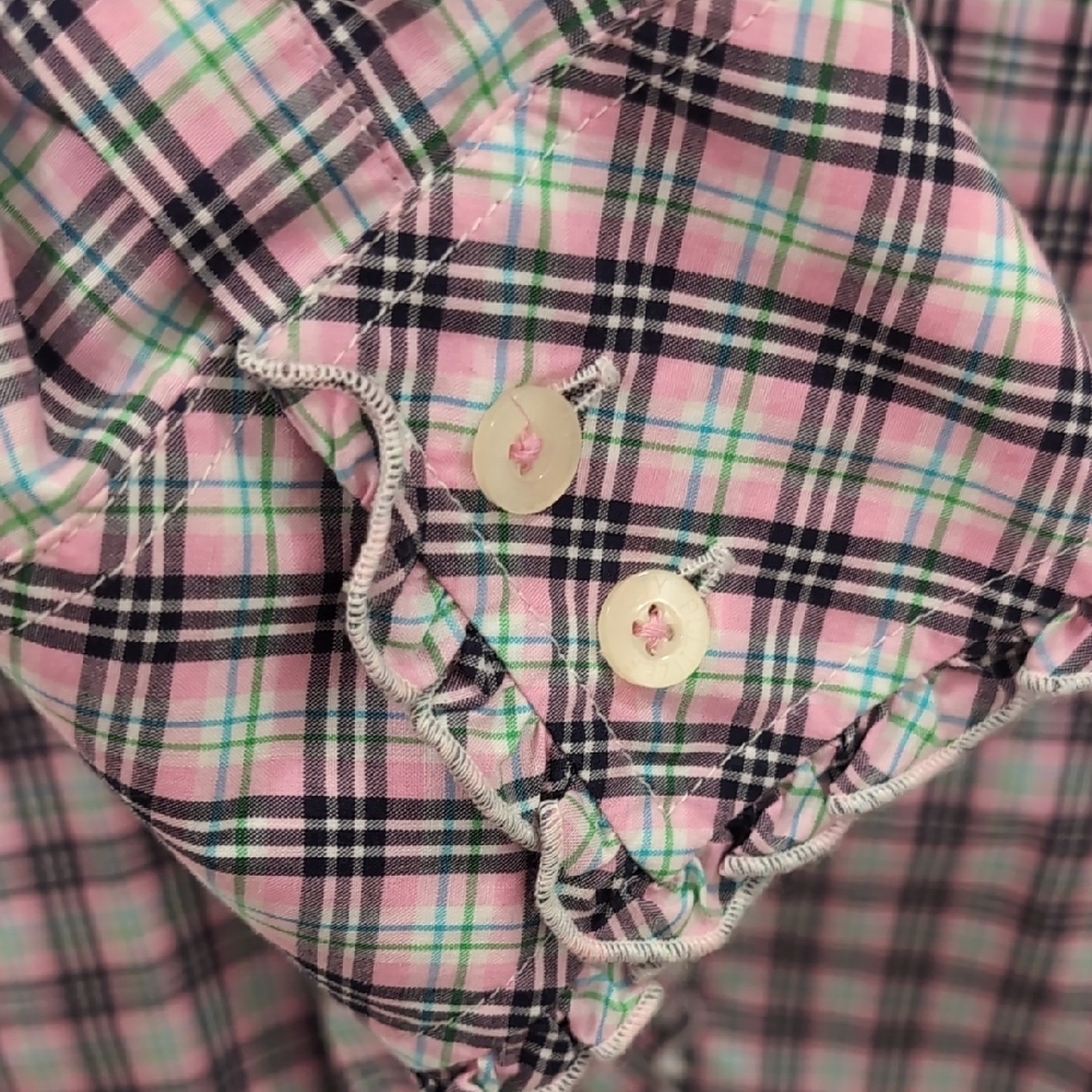 Lilly Pulitzer Womens Pink Ruffled Prairie Blouse Size 6 - Picture 4 of 8